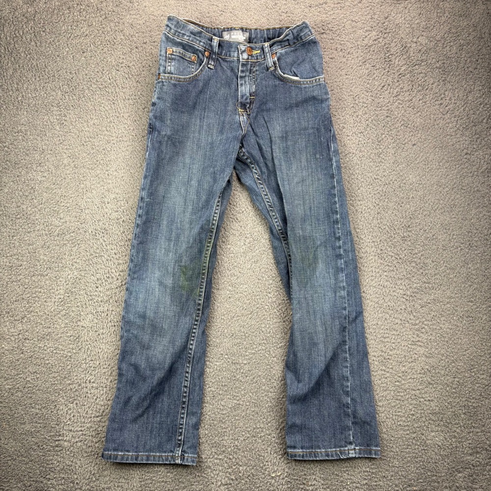 Lee Boys Premium Select Slim Straight Leg Jeans Blue Denim Size 12 Regular 12R